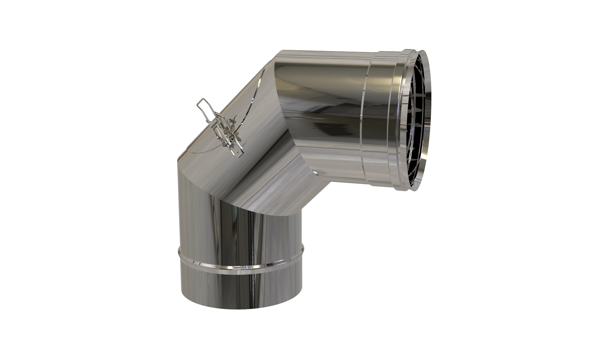 Bogen 87° mit Reinigungsöffnung