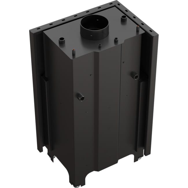 Wasserführender Kamineinsatz MBZ links 13 kW Ø 200 mit Türfeder