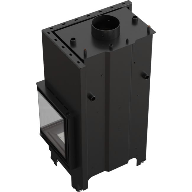 Wasserführender Kamineinsatz MBZ rechts 13 kW Ø 200 mit Türfeder