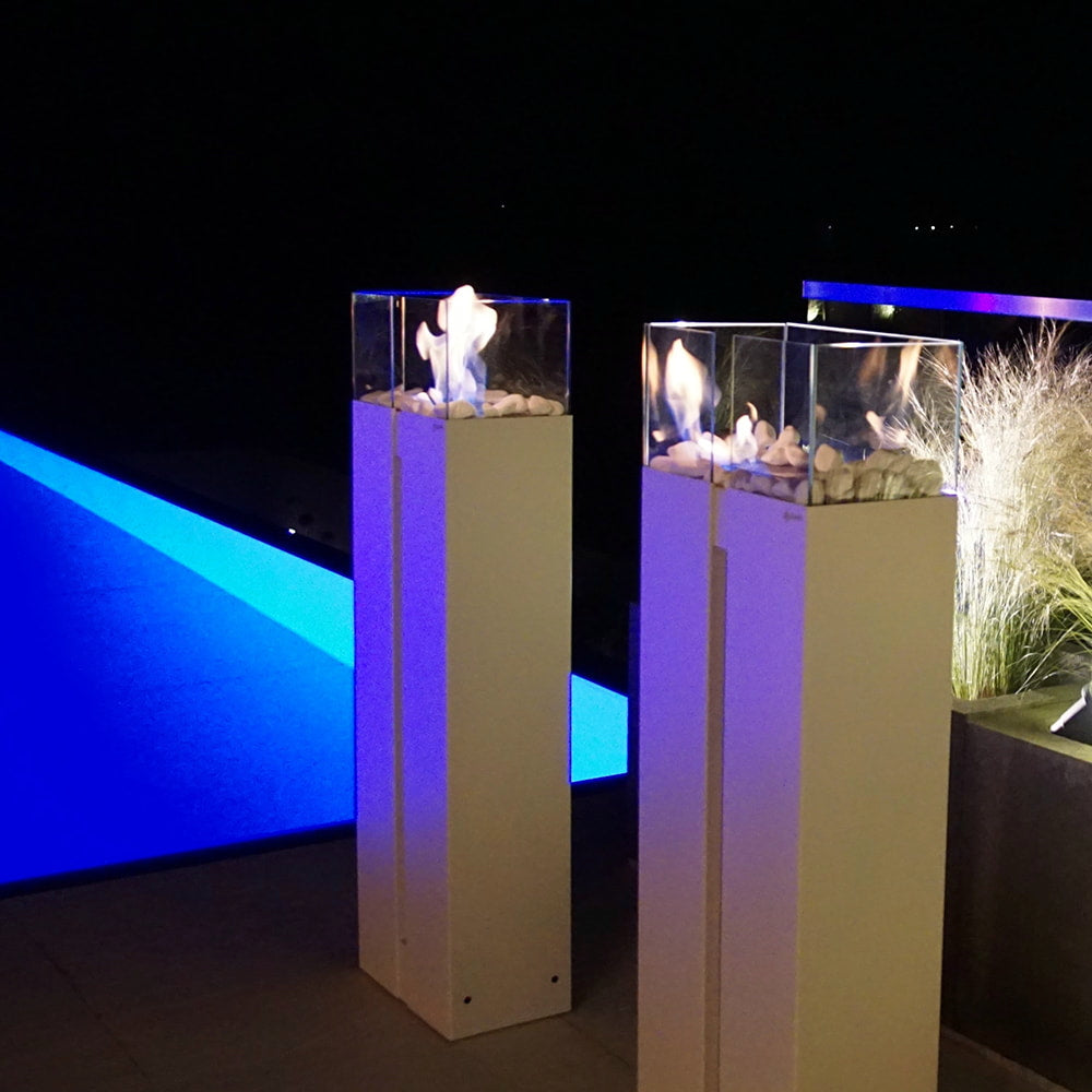 Bioethanol Kamin Freistehend ROMEO schwarz TÜV