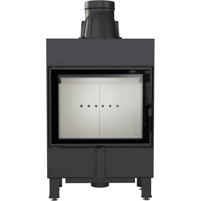 Intelligenter Kamineinsatz aus Stahl LUCY SLIM 8 kW Ø 160 MSK