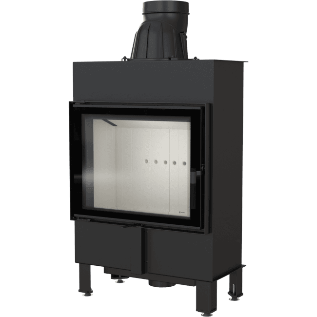 Intelligenter Kamineinsatz aus Stahl LUCY SLIM 8 kW Ø 160 MSK