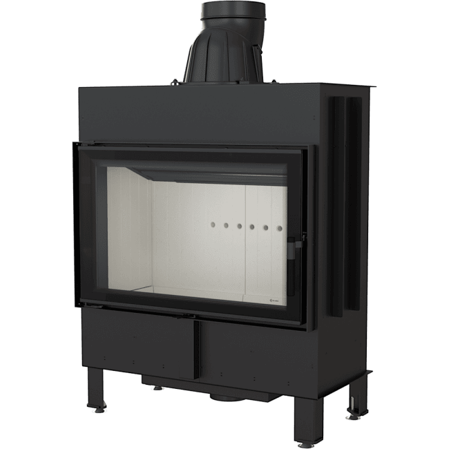 Intelligenter Kamineinsatz aus Stahl LUCY 14 kW Ø 200 MSK