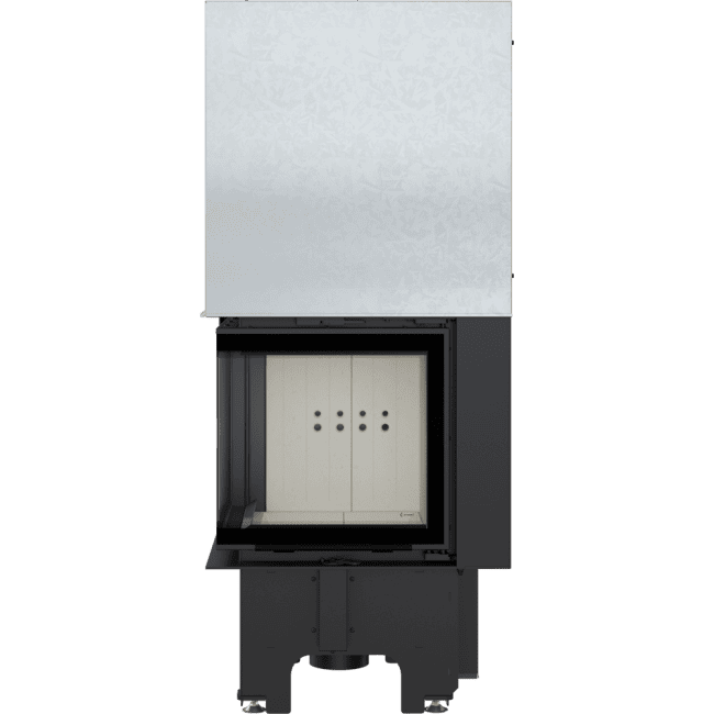 Intelligenter Kamineinsatz VNP 480/480 8 kW Ø 200 mit Schiebetür MSK GLASS