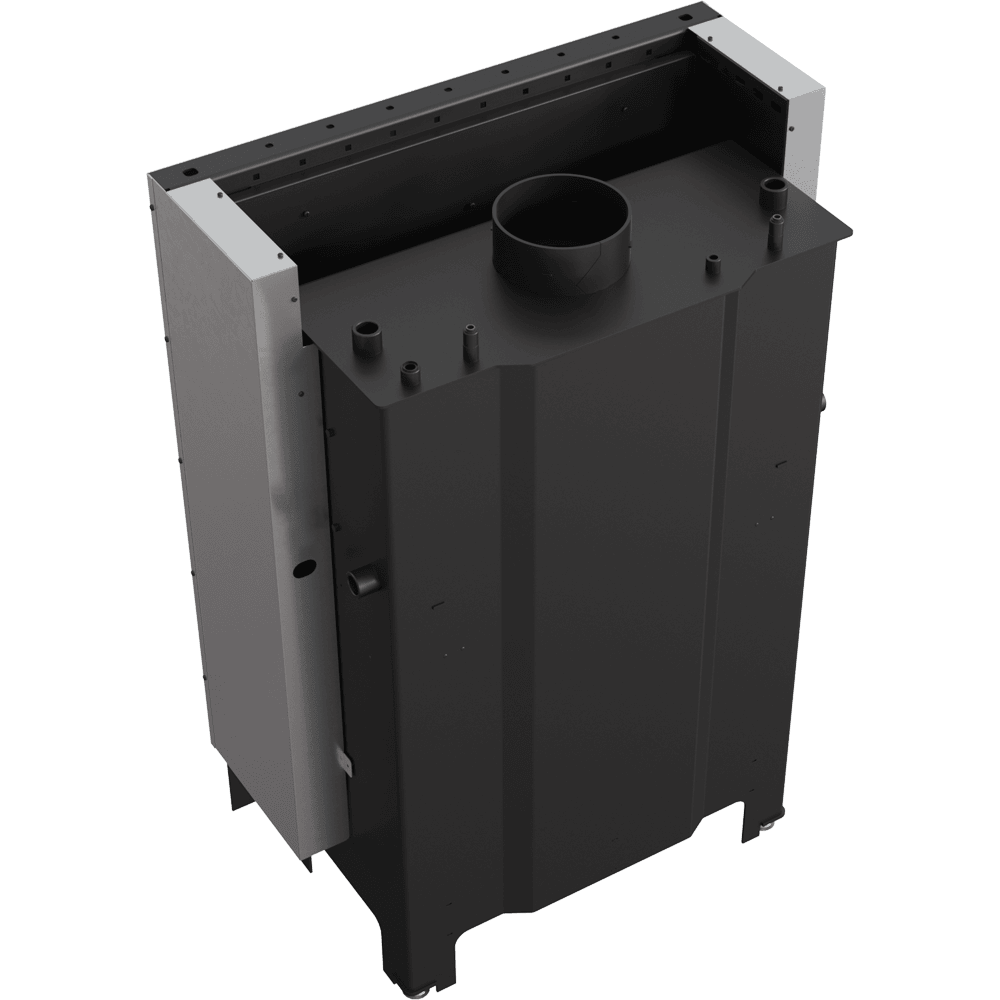 Wasserführender Kamineinsatz MBO 15 kW Ø 200 mit Schiebetür