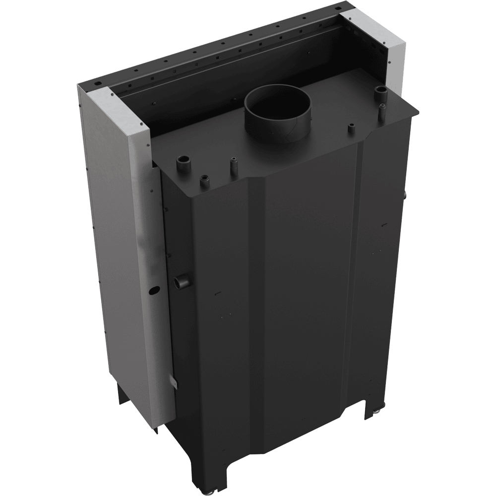 Wasserführender Kamineinsatz MBA 17 kW Ø 200 mit Schiebetür