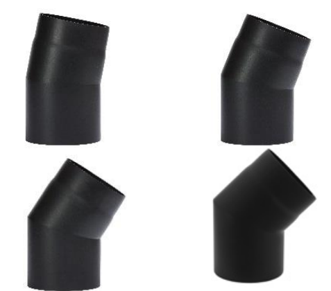 SOLID POLISHED ELBOW 45° 33° 22° 11°