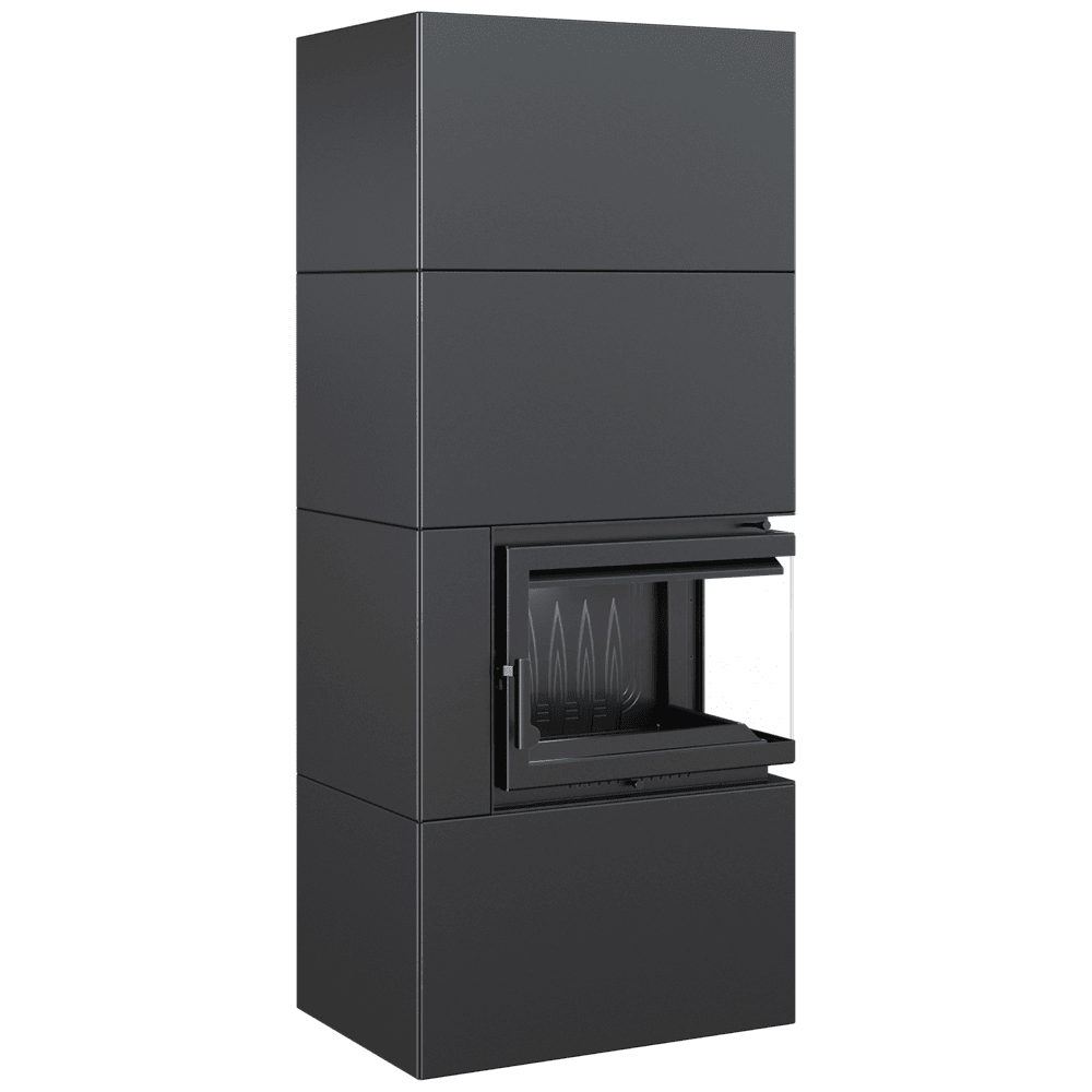 Kamineinsatz Simple Box 8 kW Ø 200 Black