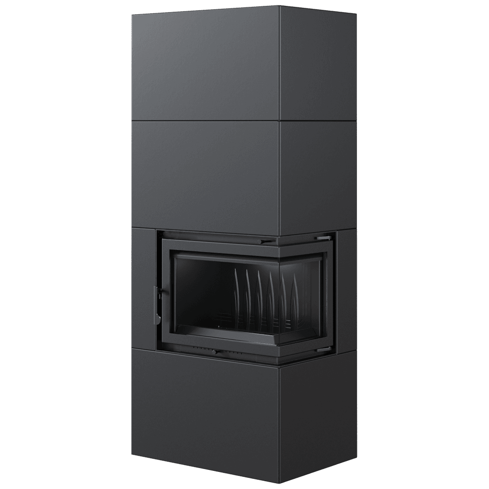 Kamineinsatz Simple Box 8 kW Ø 200 Black