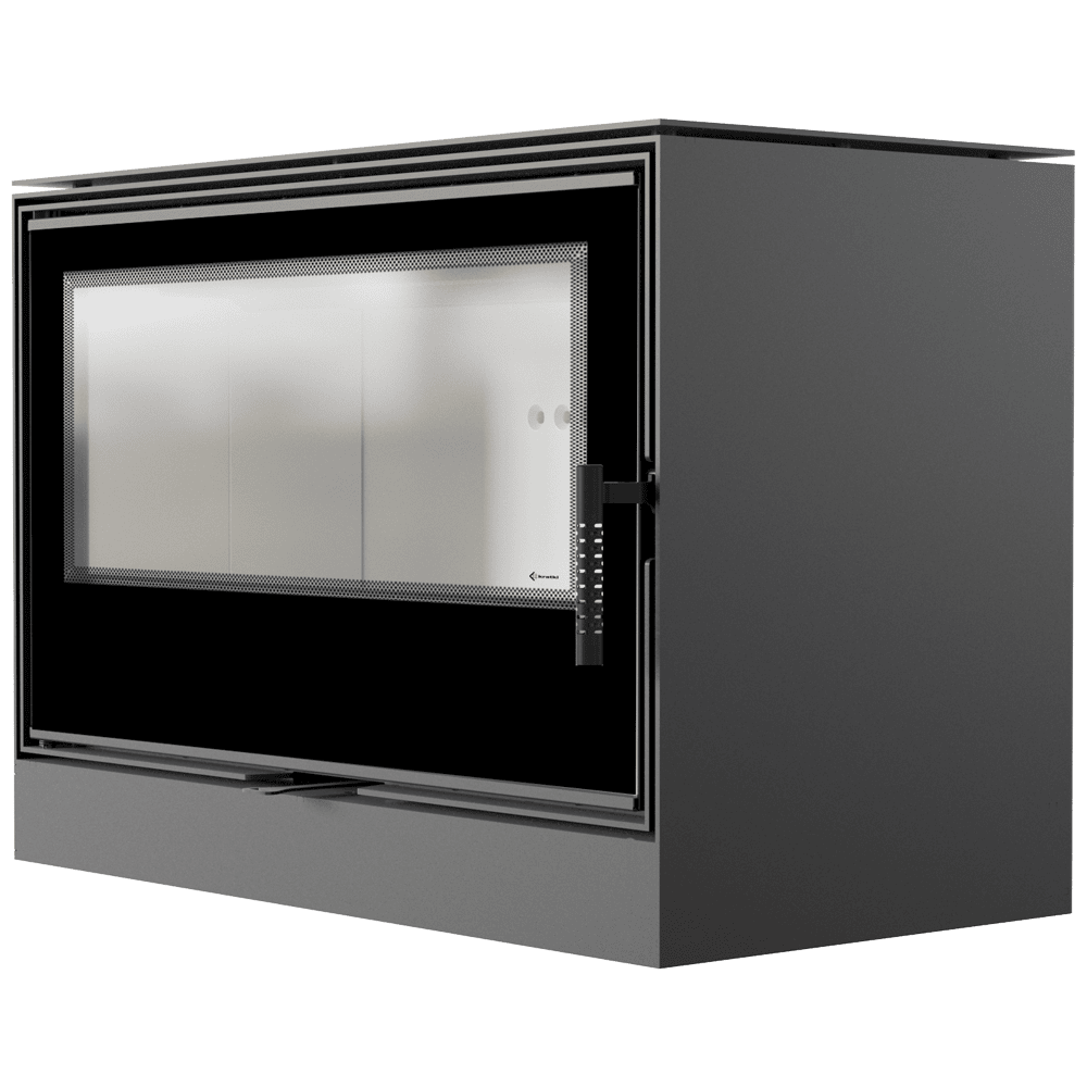 Kaminofen aus Stahl KARI 95 Ø 180 14 kW