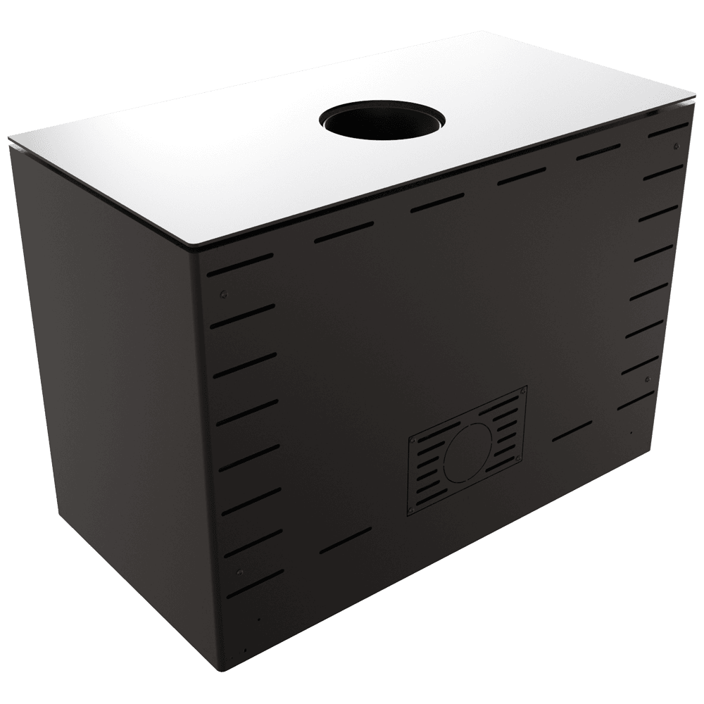 Kaminofen aus Stahl KARI 95 Ø 180 14 kW