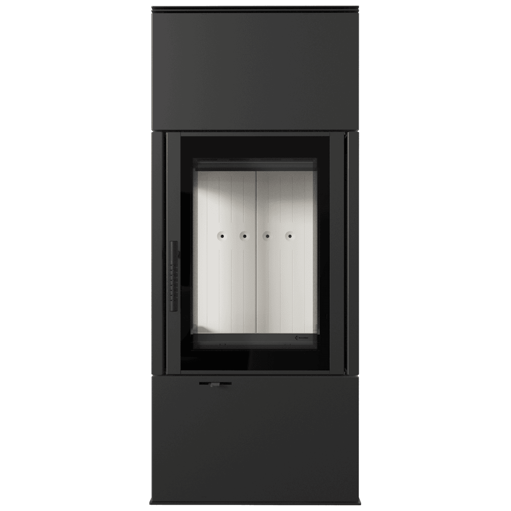 Kratki THOR VIEW - Kaminofen aus stahl Ø 150 8 kW mit Türfeder