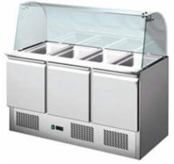 Saladette 1365 mit Glasaufsatz