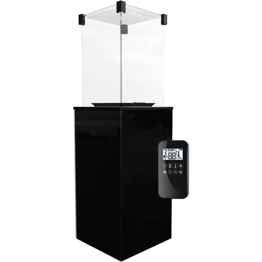 Terrassenheizer Patio Quarzsinter Nero Assoluto manuelle Steuerung 8,2kW