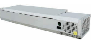 Kühlaufsatzvitrine 1/3 mit Klappdeckel