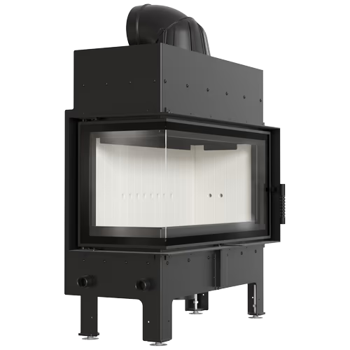 Kamineinsatz aus Stahl FLOKI L - 12 kW Ø 200