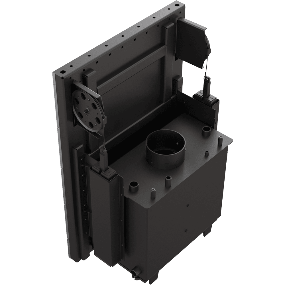 Wasserführender Kamineinsatz MAJA 8 kW Ø 180 mit Schiebetür