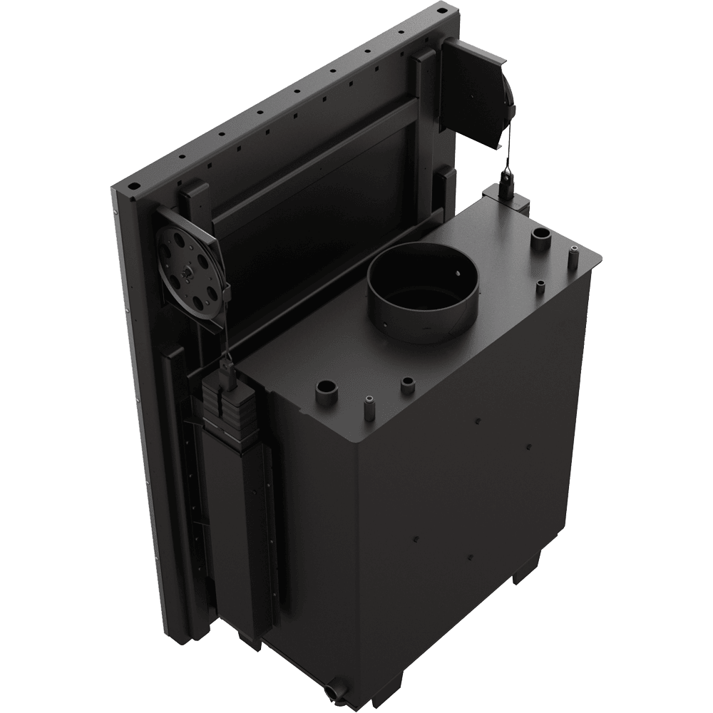 Wasserführender Kamineinsatz AMELIA 15 kW Ø 220 mit Schiebetür