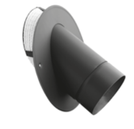 TELESCOPIC WALL INSERT 45 WITH CERAMIC ROPE TO CERAMIC CHIMNEYS