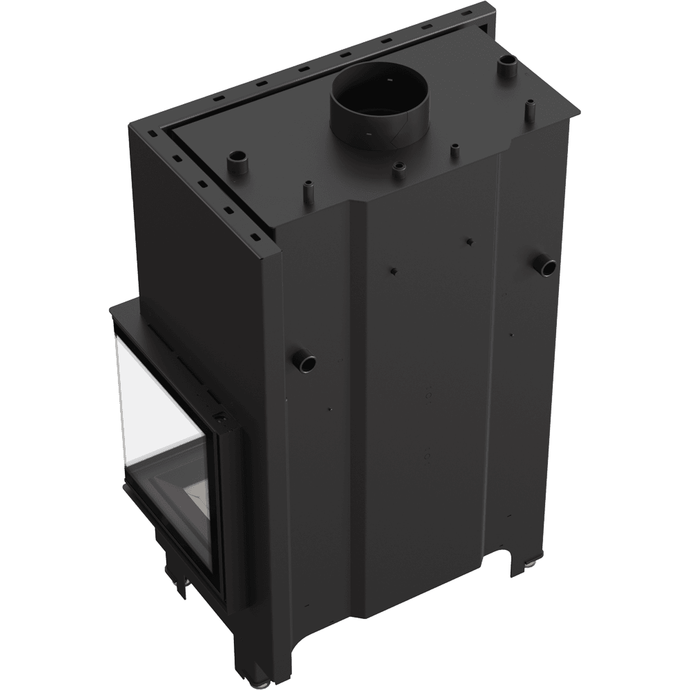 Wasserführender Kamineinsatz MBO rechts 15 kW Ø 200