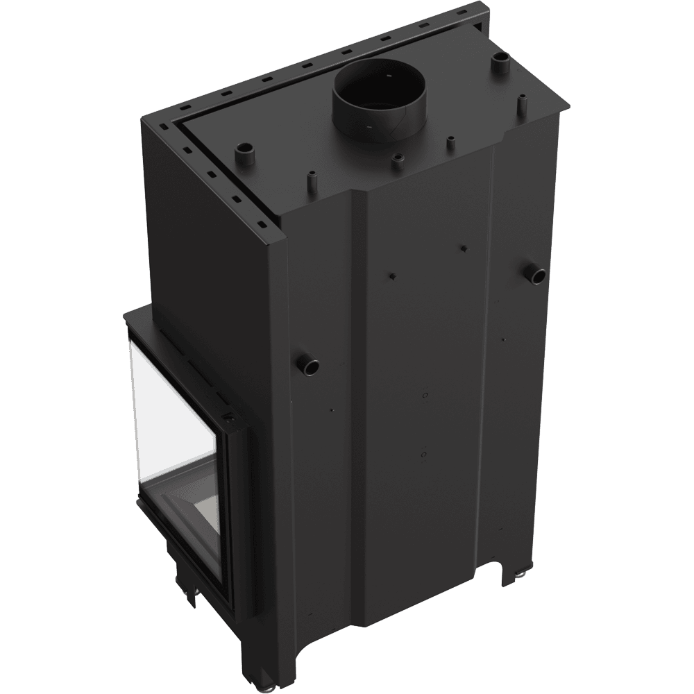 Wasserführender Kamineinsatz MBA rechts 17 kW Ø 200