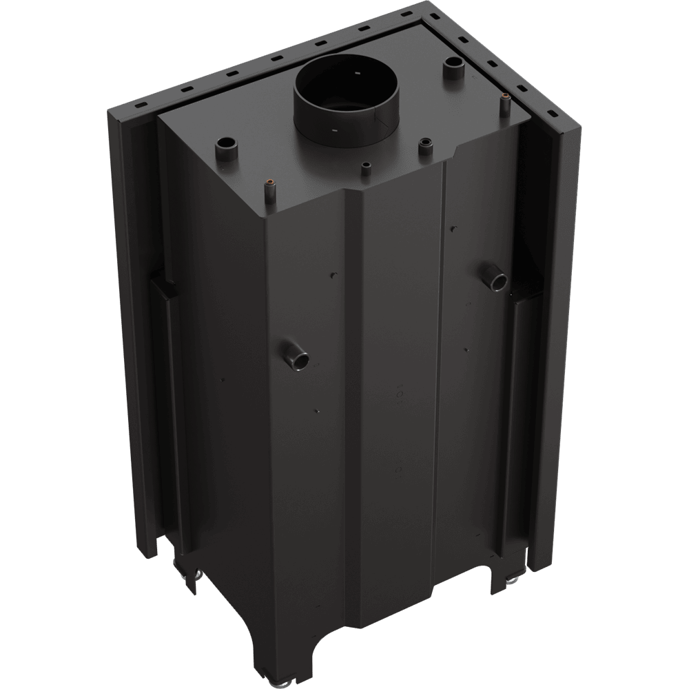 Wasserführender Kamineinsatz MBZ links 13 kW Ø 200