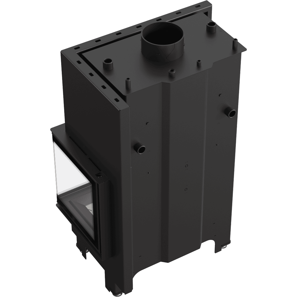 Wasserführender Kamineinsatz MBM rechts 12 kW Ø 180