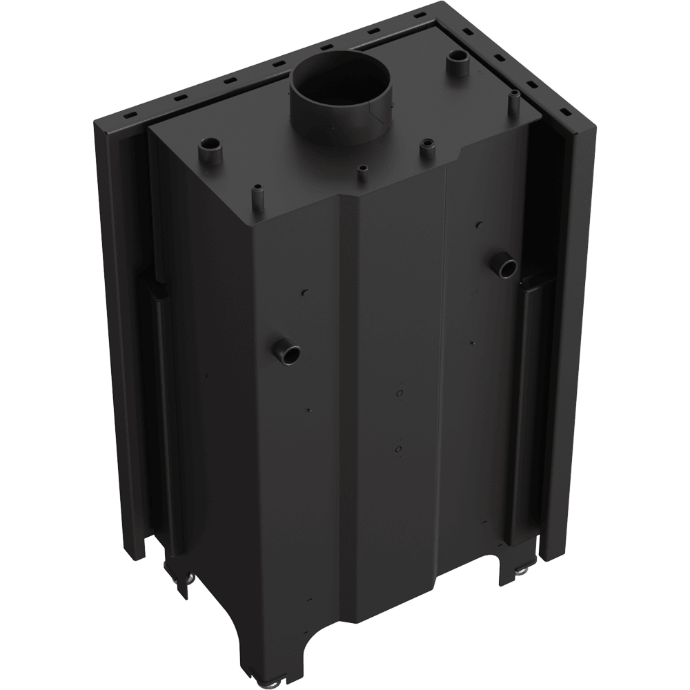 Wasserführender Kamineinsatz MBM links 12 kW Ø 180