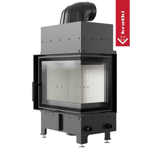 Kamineinsatz aus Stahl FLOKI M - 10 kW Ø 200