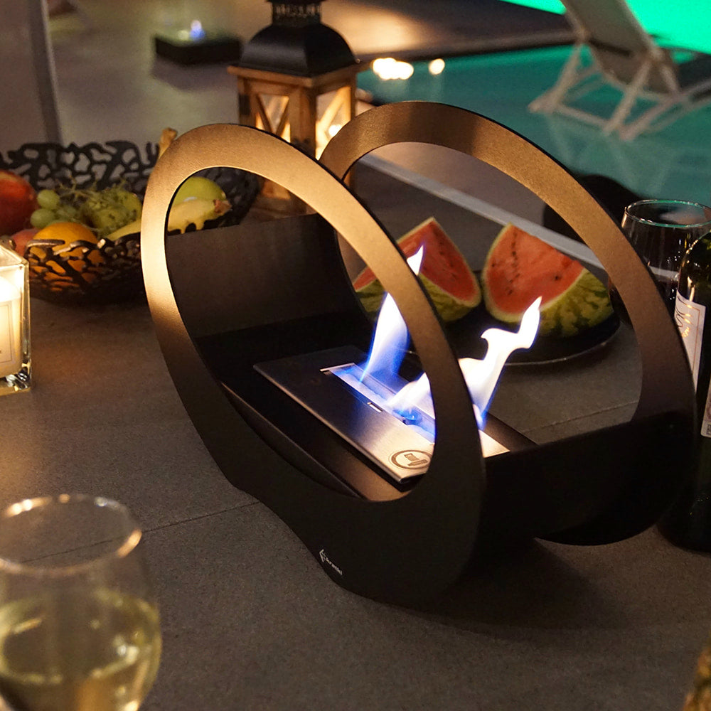 Ethanol Kamine Außen ECHO weiß