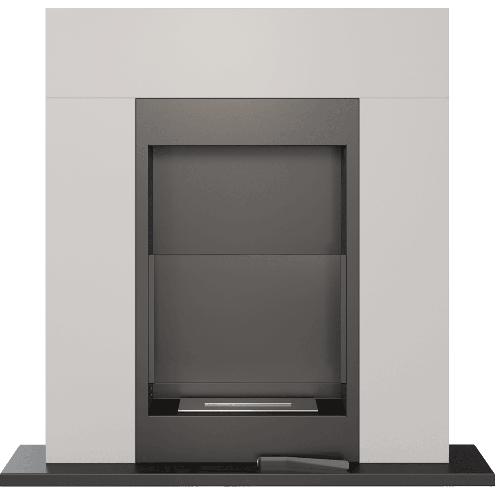 Freistehender Bioethanolkamin WHISKEY TÜV weiß