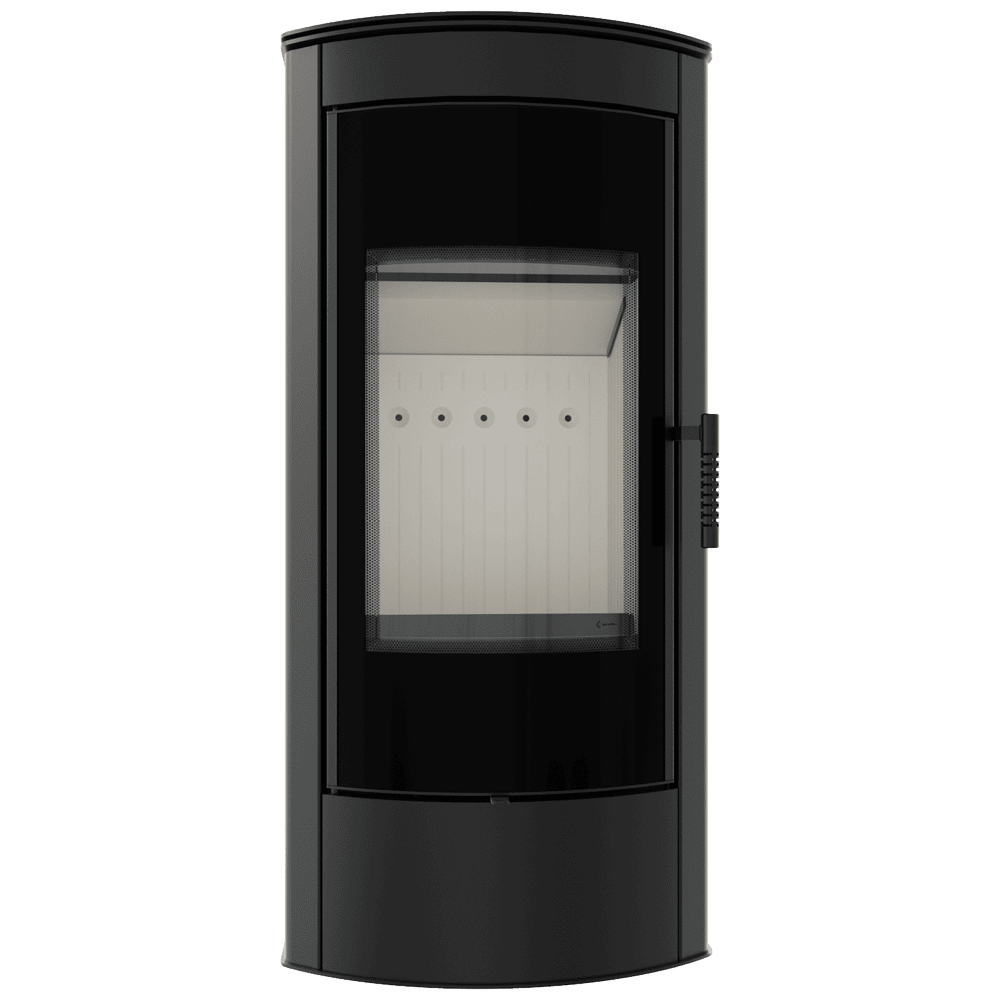 Kratki TITAN Panorama - Kaminofen aus Stahl Ø 150 11 kW