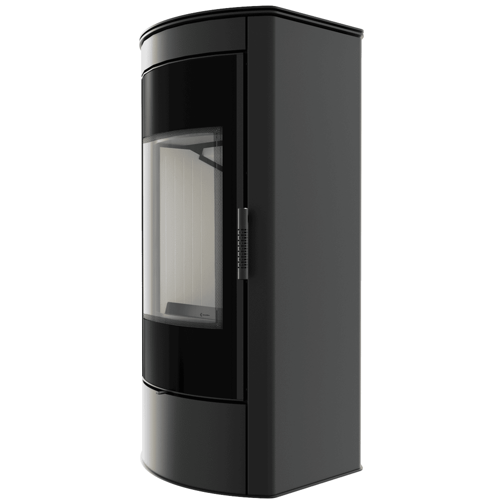 Kratki TITAN Panorama - Kaminofen aus Stahl Ø 150 11 kW