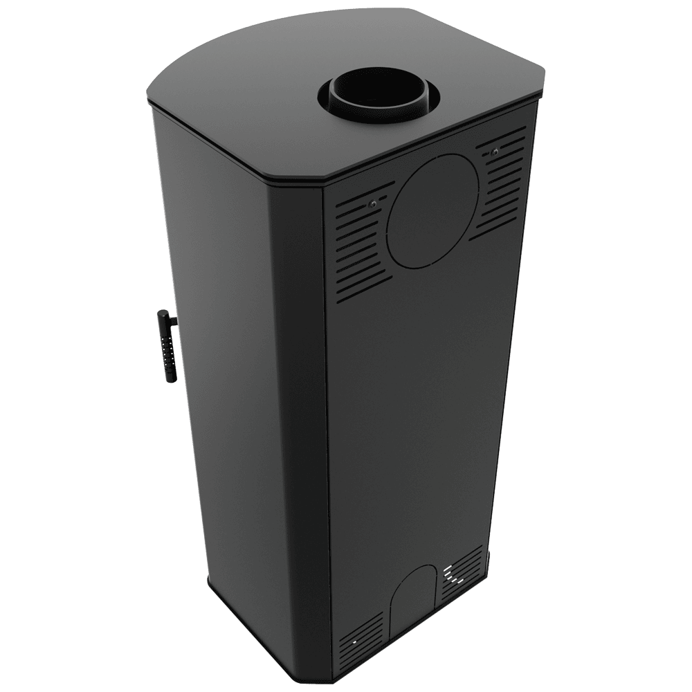 Kratki TITAN Panorama - Kaminofen aus Stahl Ø 150 11 kW