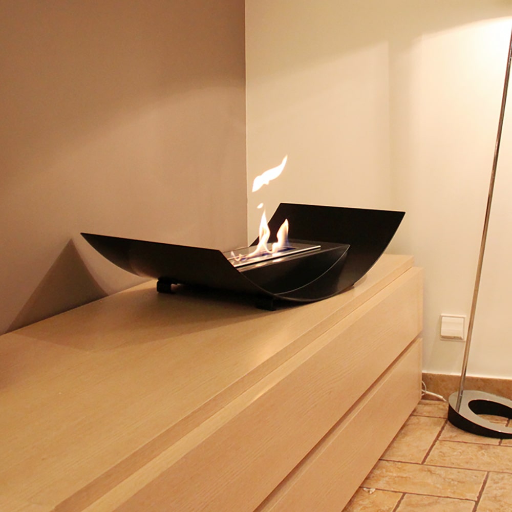 Tischkamin Bioethanol BIOMISA TÜV schwarz