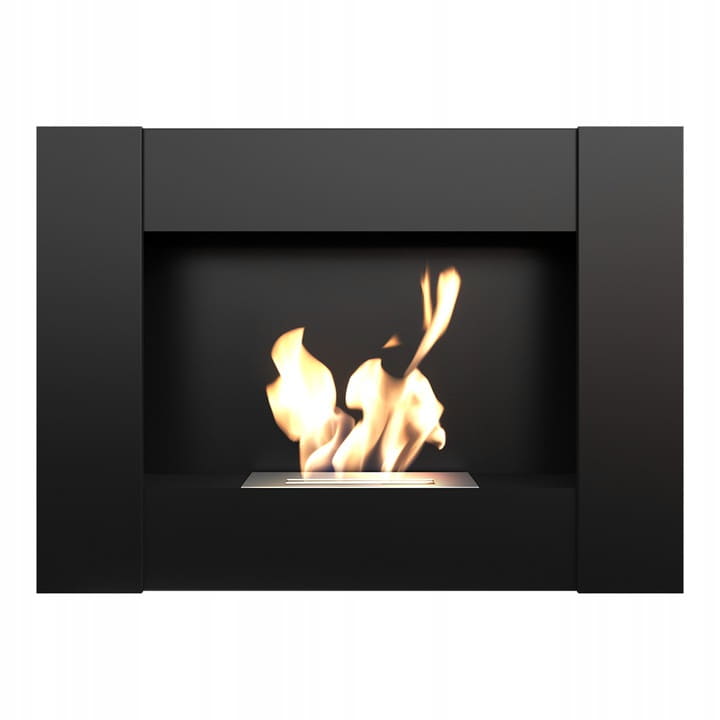 Wandkamin Bioethanol BRAVO2 TÜV schwarz