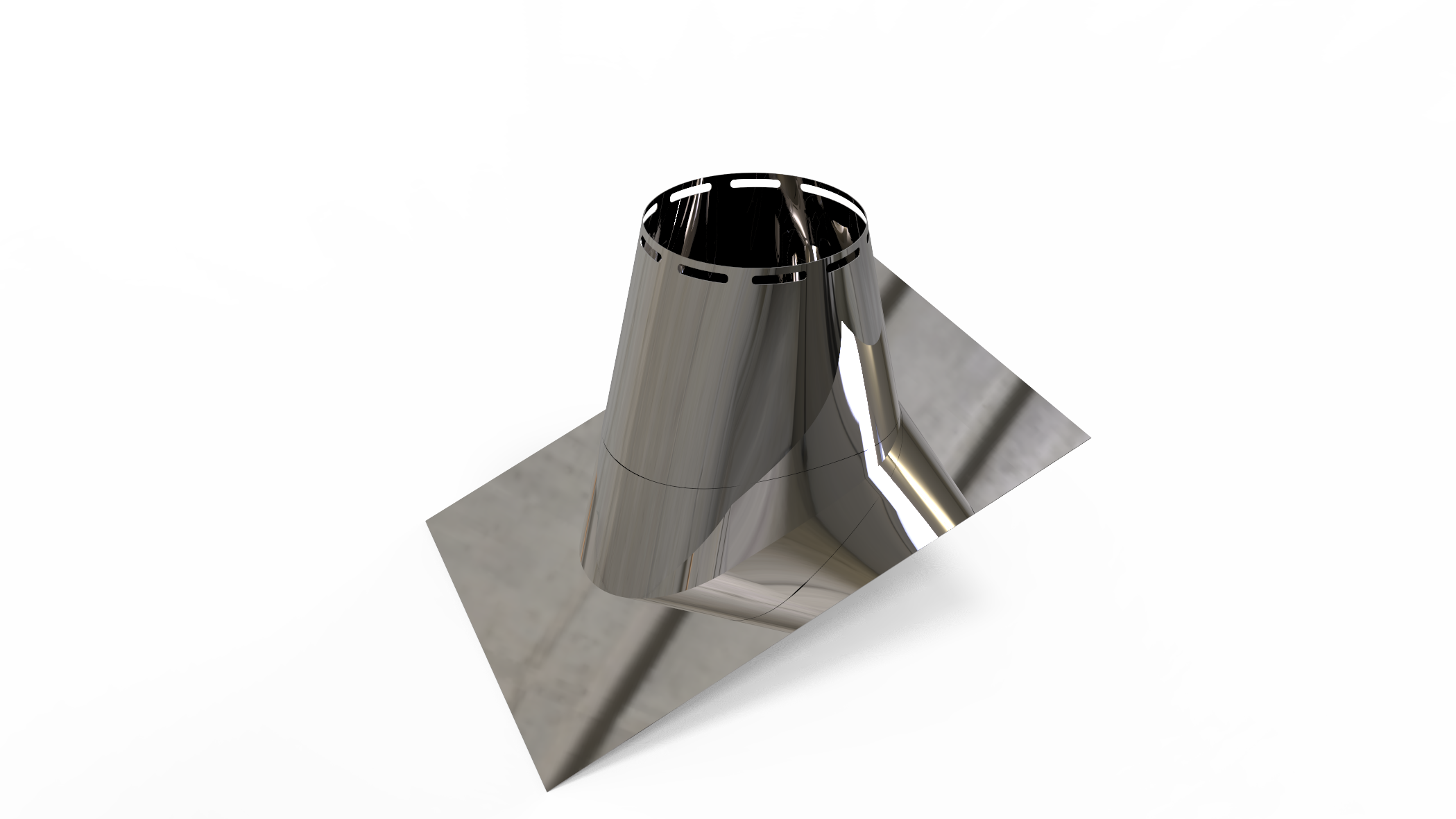 Dachdurch-führung 35°-45° mit Bleirand