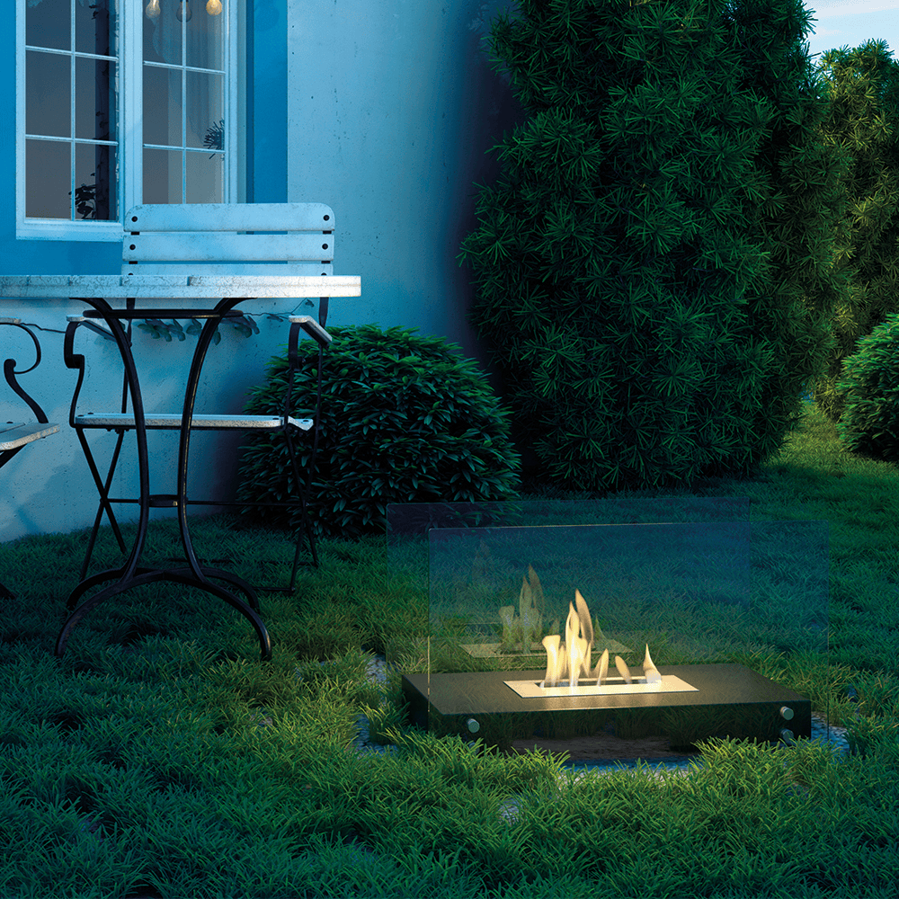 Bioethanol Kamin Freistehend HOTEL schwarz TÜV