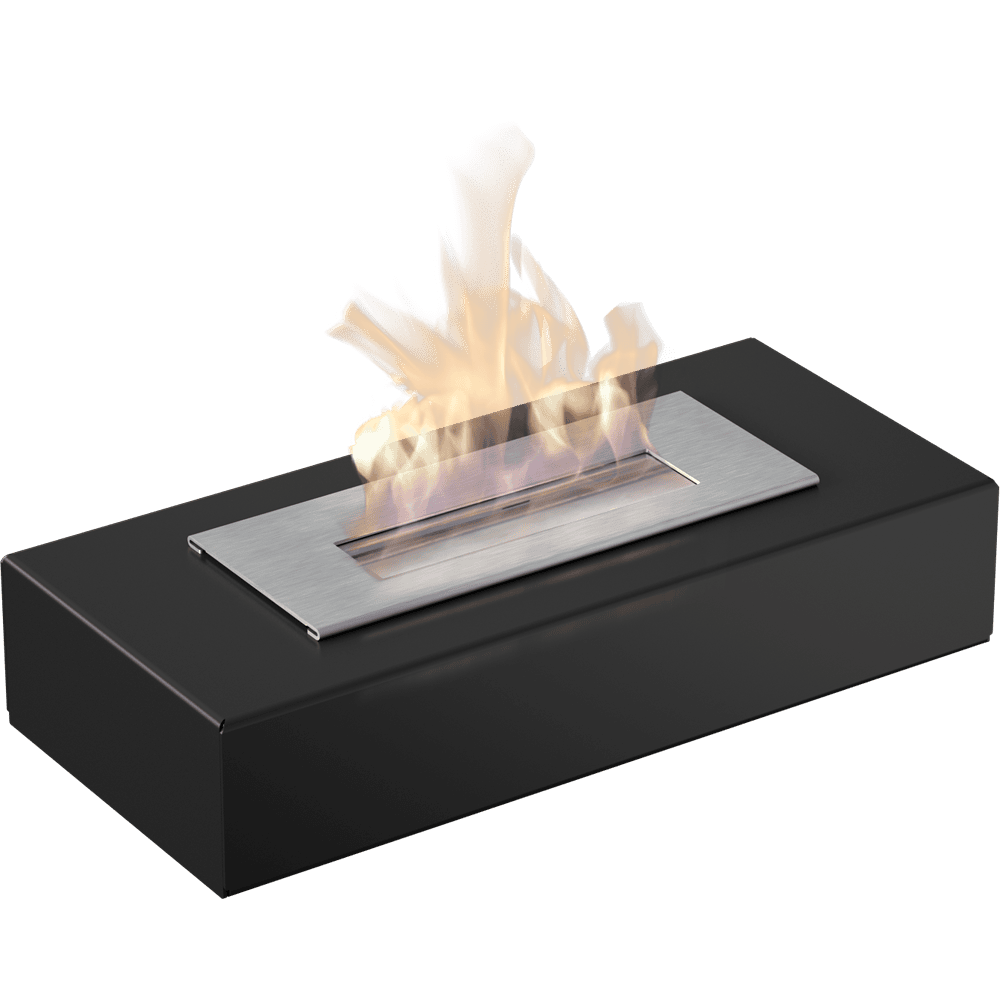 Freistehender Bioethanolkamin INDIA MINI TÜV schwarz