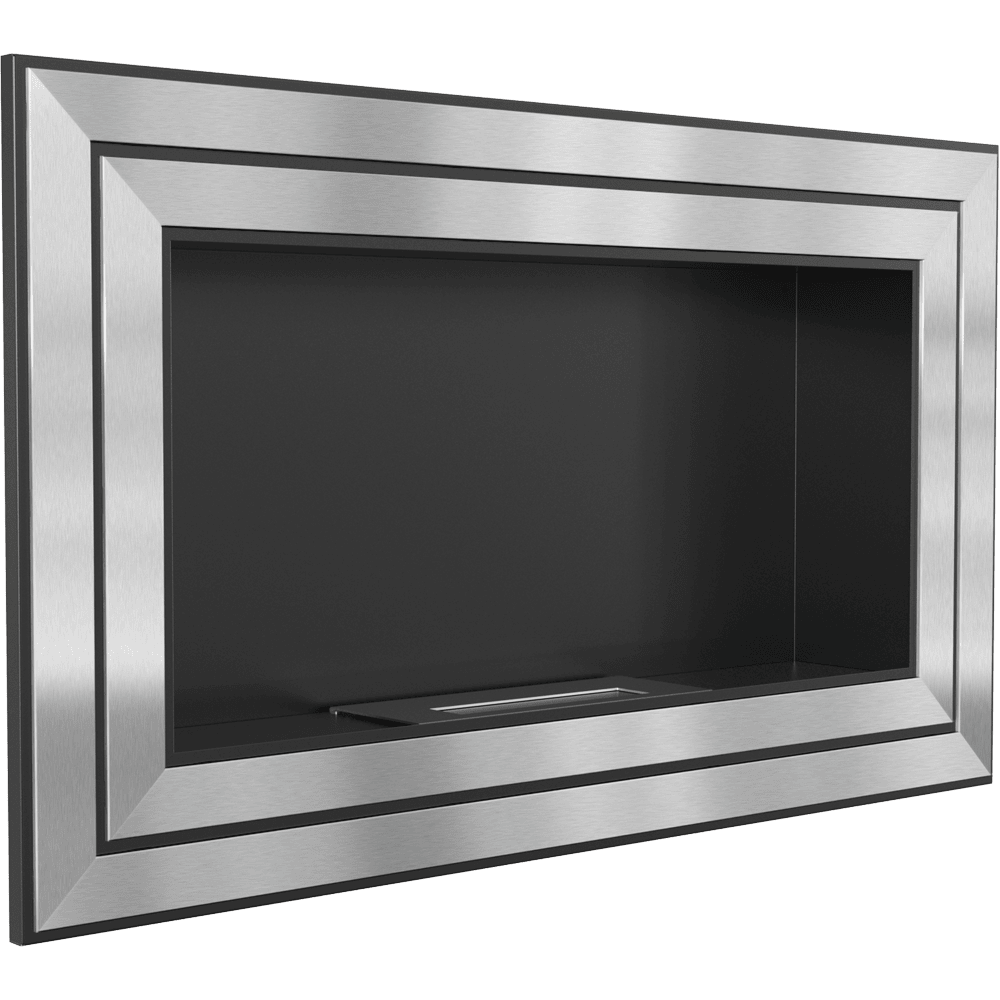 Wandkamin Bioethanol JULIET 1800 TÜV schwarz