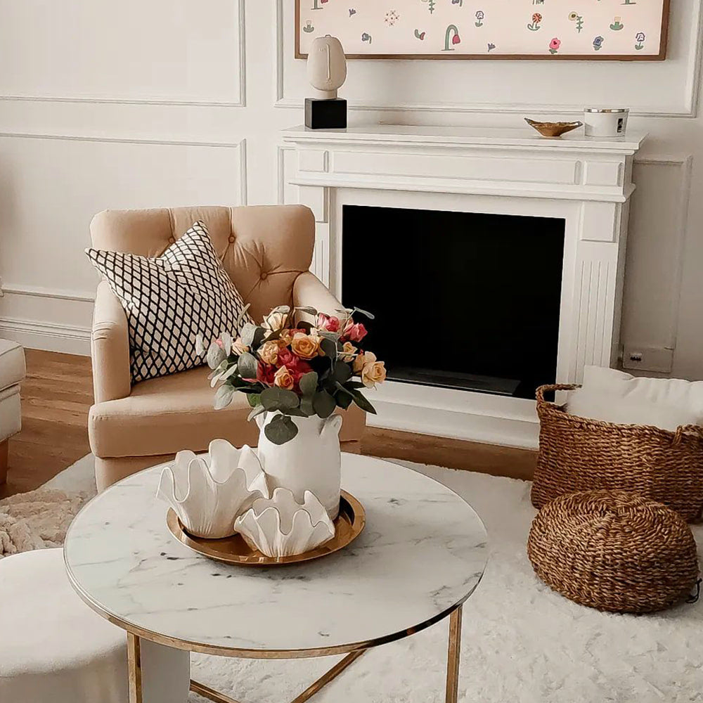 Portal Bioethanolkamin NOVEMBER weiß TÜV