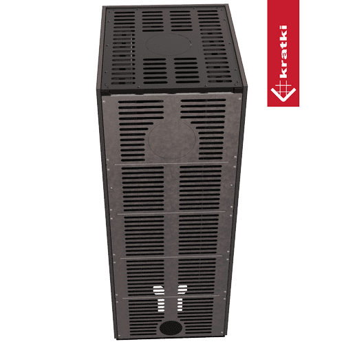 Kaminbausatz NBC 500/500 - Niedrig 8 kW Ø 200 - Sinter FOKOS GRAFITE