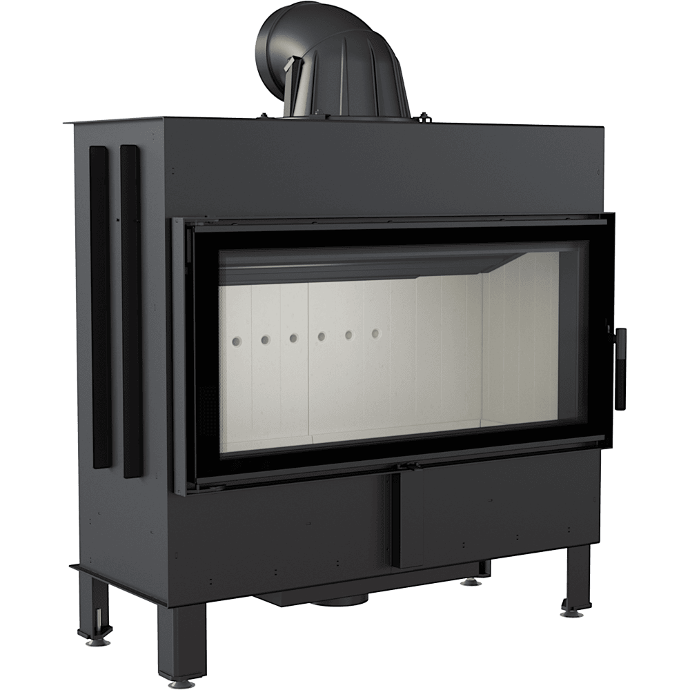 Kamineinsatz aus Stahl LUCY TUNNEL 16 kW Ø 200