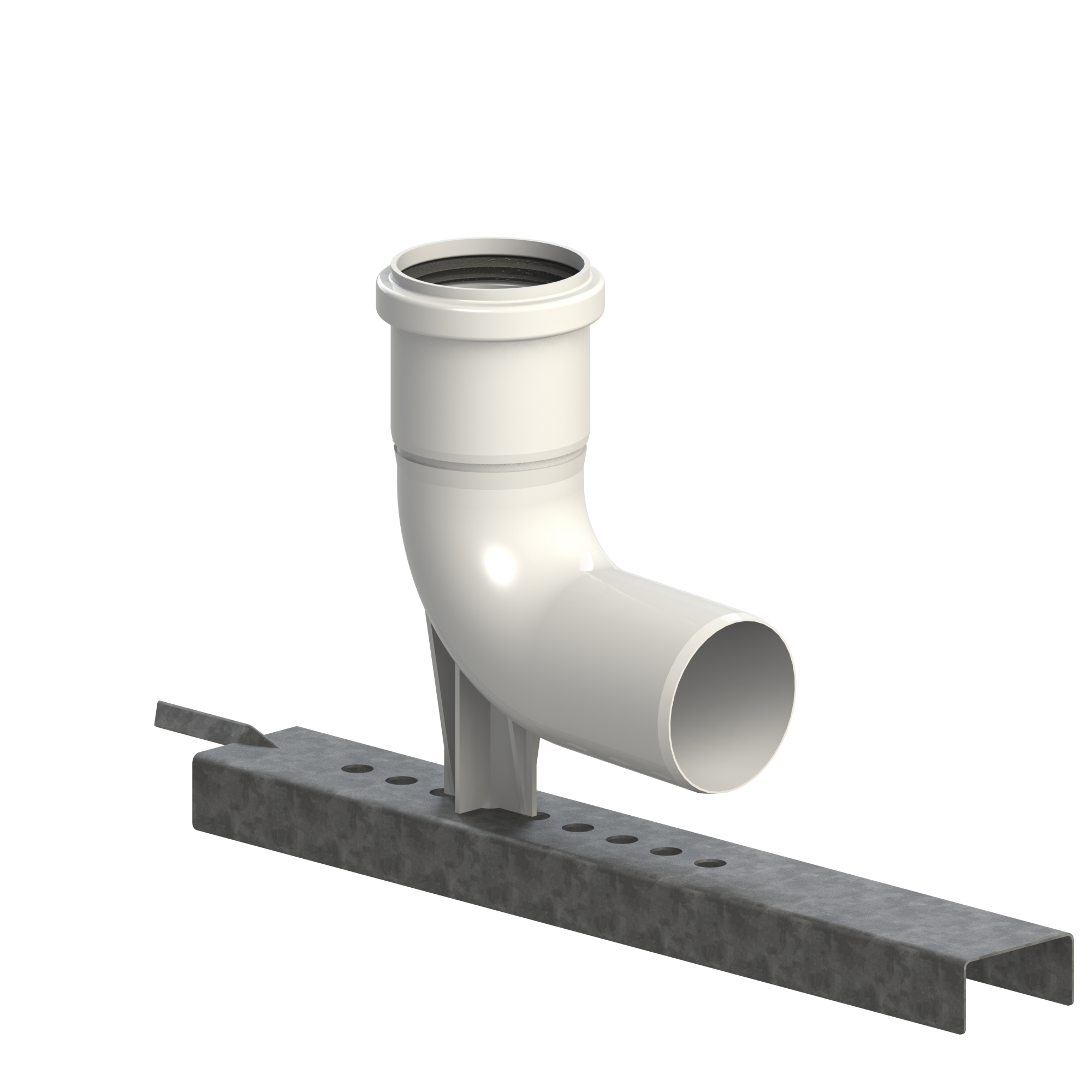 PPs Schachtbogen 87° + Auflageschiene