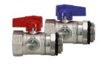 Kugelhahn-Set für Heizkreisverteiler Durchgang