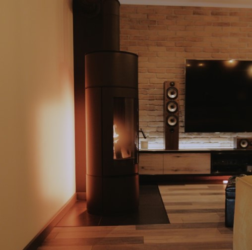 Kratki ANTARES - Kaminofen aus Stahl Ø 150 10 kW