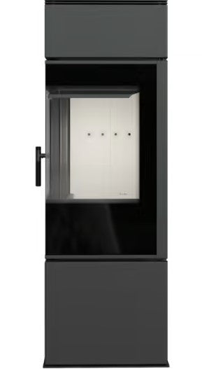 Kratki THOR - Kaminofen aus Stahl Ø 150 8 kW mit Türfeder