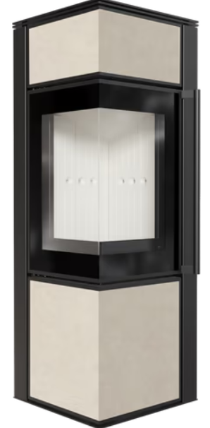 Kratki TORA/S - Kaminofen aus Stahl 8 kW Ø 150 Quarzsinter FOKOS SALE