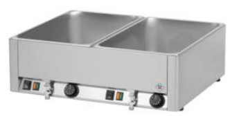 Bain - Marie mit Wasserablaßhahn