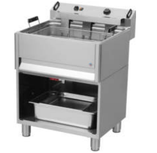 Elektro Backwarenfriteuse 1 x 30 Lit. mit Untergestell